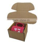 Custom Logo Printing Brown White Kraft Paper Postal Mug Shipping Package Box With Strong Single Wall Corrugated Cardboard Quality Choice