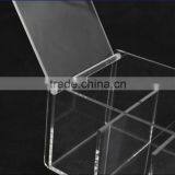 5 Divided Clear Acrylic Cosmetic Storage Box, Acrylic Makeup Storage Display Boxes Cosmetic Makeup Organizer With Lid thumbnail-2