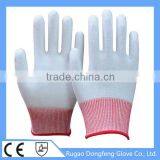 Best-selling 15 Gauge Knitted PU Palm Coated Polyester Hand Gloves thumbnail-6