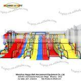 Big Slide Indoor Playground Type Giant Wave Tube Slide Double 3 Lane Wave Slides With Long Rainbow Climbing Lad thumbnail-2