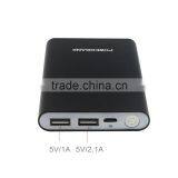 Hot Selling Universal Aluminum 8000mah Rohs Dual Usb Power Bank thumbnail-4