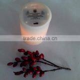 Home Interior Decorative Flat Top White Pillar Set Electric Realistic Flicker Wax Candle With Timer thumbnail-3