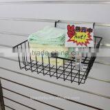 Slatwall Metal Hanging Wire Mesh Basket thumbnail-6