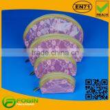 Pink Beauty Pouch Bag for Cosmetic With Mesh thumbnail-4