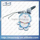 Lovely 3D Bell Custom Printing Aluminum Mobile Phone Pendant thumbnail-2