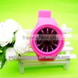 2013 latest design novel collocation black dial jelly tendence watch