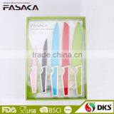 KP1401-S5. New Designed Colorful Nonstick Knife With PVC Box Packing Color Coating Knife Set thumbnail-1