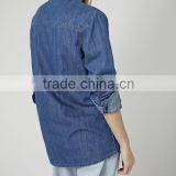 Lady Vintage Wash Denim Shirt thumbnail-3