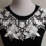 Latest White Flower Shaped Embroidered Lace Collar S10621B