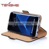 Bi-color Plaid Leather Shockproof Case for Samsung s7 Edge thumbnail-5