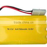 Ni-CD 9.6V AA Size Battery 500mAh Battery Pack Cell 700mah thumbnail-2