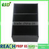 PU Leather Desktop Storage Box for Remote Control Mobile Phone Cosmetics Office Supplies Holder Collection Desk Organizer thumbnail-3