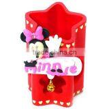 Princess Style Embossed Beautiful Princess Pattern Embossed Rubber Pen Holder thumbnail-2