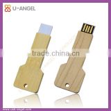 wooden key shaped usb flash drive, custom USB 64gb USB flash drives