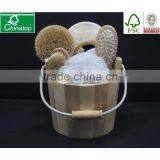 Wooden Bath Body Shop Gift Set