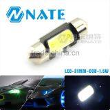 2015 Newest Car Festoon Light 31mm COB 1.5W Canbus 12v Led Cob