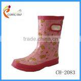 Cheapest Girl's Butterfly Printing Rubber Rain Boot Gumboot