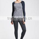Girs Plain Nylon and Spandex Sport Wholesale Custom Make Women Sport Clothing Yoga Fitness Wear Wholesale thumbnail-3