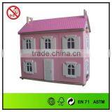 Wooden Dollhouse With Furnitures thumbnail-1