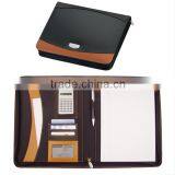 Boshiho Document Holder With Calculator Portfolio Zip pu