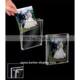 Clear Acrylic 8x10 Double Sided Glass Photo Frame thumbnail-1