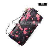 Zipper Nice Painting Evening Clutch Women Wallet Leather With Hand Strap thumbnail-1