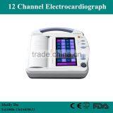 2016 High Quality Portable 12 Channel Touch Screen ECG Machine Electrocardiograph Price With ISO and CE Approved-Shelly thumbnail-1