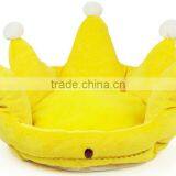 Pet Dog Cat Crown Shaped Bedding/Yellow 47*32cm thumbnail-1