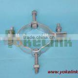 Secondary Rack Pole Mounting Bands Galvanized Steel Pole Band for Pole Line Hardaware thumbnail-3