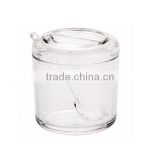 Best sale Acrylic seasoning jar with lip for seasoning clear and transparent,customized logo, OEM welcome