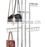 Floor Standing Metal Bag Display Stand With 10 Hooks thumbnail-5