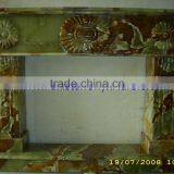 STYLISH MULTI GREEN ONYX FIREPLACES thumbnail-6