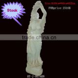 Marble Nude Flower Lady Statue In Stock