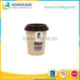 250ml Disposable Thin Wall Gray Brown Color Unique Coffee Mugs/Cups,Plastic Food Grade Clear Drinking Cup thumbnail-1
