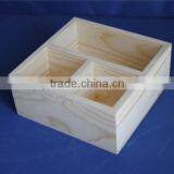 Top Grade Natural Pine Wooden Food Packaging Lunch Box Wholesale thumbnail-2