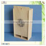 String Handle 2 Bottles Sliding Lid Wine Suitcase thumbnail-2