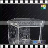 Modern Design Acrylic Bed Side Lamp Table PMMA Narrow Side Table From China Manufacturer thumbnail-3