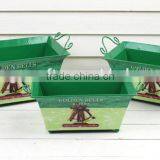 2014 S/3 Metal Bell Design Flower Pots for Sale thumbnail-1