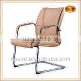 Brown Leather Steel Meeting Chairs 6004C thumbnail-1