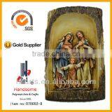New Design for 2014 10'' Holy Family Wood-like Resin thumbnail-1