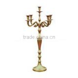gold decorative metal wedding candelabra