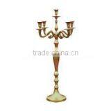 Gold Decorative Metal Wedding Candelabra thumbnail-1