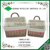Home decoration wicker wall hanging basket for storage