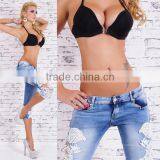 Europe Style Sexy Lace Jeans Women Short Pants thumbnail-2
