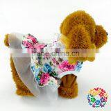 Pet Accessories Dog Clothes Flower Lace Chiffon Dog Cat Pet Wedding Dress Cat Dog Clothes thumbnail-3