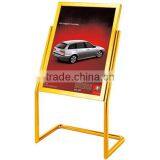 Thai Style Golden Frame Hotel Sign Stand/ Elegant Design Metal Display Sign Stand/eye Catching Large Advertising Sign Stand P-21 thumbnail-1