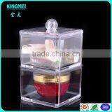 Mini Clear Acrylic Makeup Rectangle Storage Box With Lid thumbnail-5