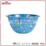 Colorful Large Thick High Quality Polka Dot Hard Plastic Cooler Bowl thumbnail-1