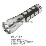 Outdoor High Power Almunium 6 Led+1 Krypton Bulb Led Flashinglight/torch Light thumbnail-1