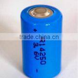 1/2AA ER14250 3.6V LI/SOCI2 Primary Lithium Battery